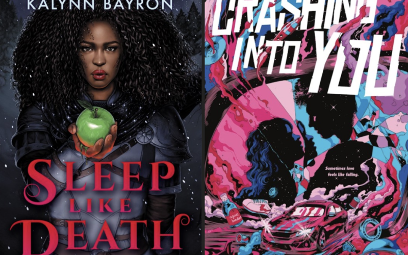 The book covers of Sleep Like Death and Crashing Into You. They are described more fully within the body of the post.